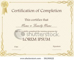 Certificate template with intricate guilloche pattern.
