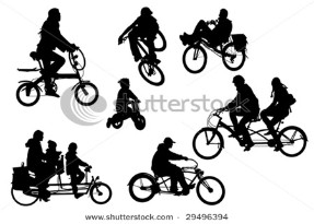 Different bicycle types collection, vector format